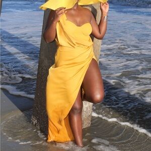 Vibrant Yellow Dress